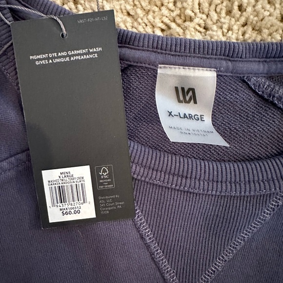 VRST Crew Neck sweatshirt with tag. XL - Picture 2 of 2